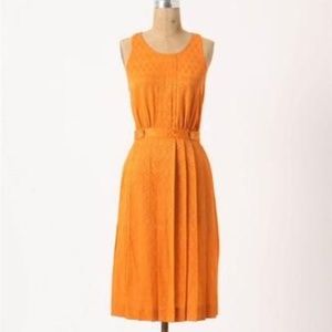 100% Silk Unique Anthropology Dress w Tennis pattern